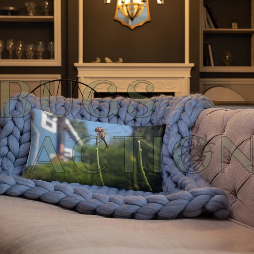 Dragon Fly On Stem Pillow 20×12
